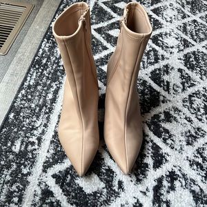 NEW Jeffrey Campbell Sport Nude Heeled Boots 10